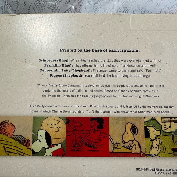 Hallmark Peanuts Gallery Nativity Collection 11 Piece Handcrafted Set - Not Used - Picture 12 of 14